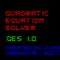 Download QES-Quadratic Equation Solver Cell Phone Software